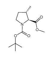 methyl (2S,3S)-N-tert-butoxycarbonyl-3-methylprolinate Structure