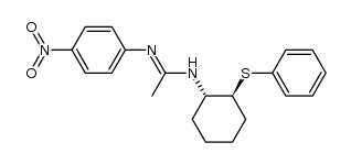 N-[trans-2-(phenylthio)cyclohexyl]-N'-(4-nitrophenyl)acetamidine结构式