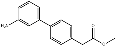(3'-Amino-biphenyl-4-yl)-acetic acid methyl ester Structure