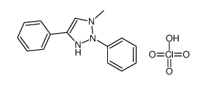 1-methyl-2,4-diphenyl-1,3-dihydrotriazol-1-ium,perchlorate结构式