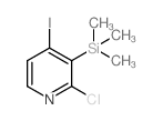 2-Chloro-4-iodo-3-(trimethylsilyl)pyridine Structure