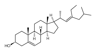 (E)-23-ethylcholesta-5,22-dien-3β-ol Structure