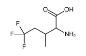 2-amino-5,5,5-trifluoro-3-methylpentanoic acid结构式