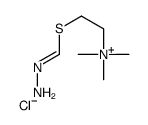2-methanehydrazonoylsulfanylethyl(trimethyl)azanium,chloride Structure