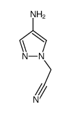2-(4-aminopyrazol-1-yl)acetonitrile结构式