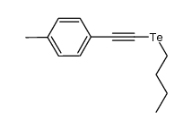 butyl(p-tolylethynyl)tellane Structure