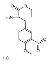 ethyl (2S)-2-amino-3-(4-methoxy-3-nitrophenyl)propanoate,hydrochloride Structure