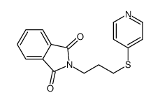 2-(3-pyridin-4-ylsulfanylpropyl)isoindole-1,3-dione结构式