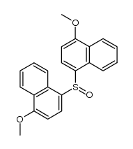 bis(4-methoxy-1-naphthyl) sulphoxide Structure