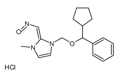 [(Z)-[1-[[cyclopentyl(phenyl)methoxy]methyl]-3-methylimidazol-2-ylidene]methyl]-oxoazanium,chloride结构式