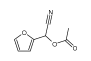 O-acetyl-2-hydroxy-2-(2-furyl)acetonitrile Structure