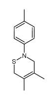2-(p-tolyl)-4,5-dimethyl-3,6-dihydro-2H-1,2-thiazine Structure