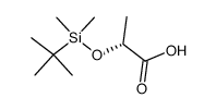 (R)-2-((tert-butyldimethylsilyl)oxy)propanoic acid结构式