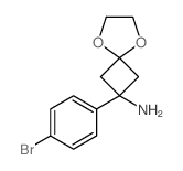 2-(4-Bromophenyl)-5,8-dioxaspiro[3.4]octan-2-amine Structure