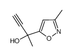 2-(3-methylisoxazol-5-yl)but-3-yn-2-ol结构式