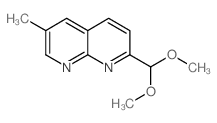 2-(二甲氧基甲基)-6-甲基-1,8-萘啶结构式