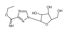 ethyl 1-ribofuranosyl-1,2,4-triazole-3-carboximidate Structure