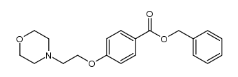 benzyl 4-(2-morpholin-4-ylethoxy)benzoate结构式
