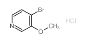 4-溴-3-甲氧基吡啶盐酸盐结构式