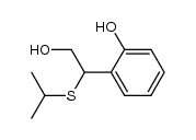 2-[2-hydroxy-1-(isopropylthio)ethyl]phenol结构式