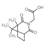 (1,8,8-Trimethyl-2,4-dioxo-3-aza-bicyclo[3.2.1]-oct-3-yl)-acetic acid Structure