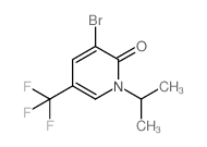 3-溴-1-异丙基-5-(三氟甲基)吡啶-2(1H)-酮结构式