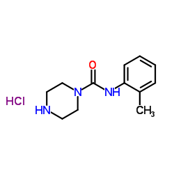 N-(2-Methylphenyl)-1-piperazinecarboxamide hydrochloride (1:1) Structure