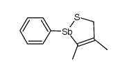 3,4-dimethyl-2-phenyl-2,5-dihydro-1,2-thiastibole Structure