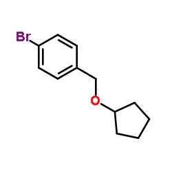 1-Bromo-4-[(cyclopentyloxy)methyl]benzene Structure