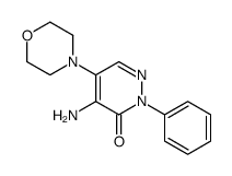 4-amino-5-morpholin-4-yl-2-phenylpyridazin-3-one Structure