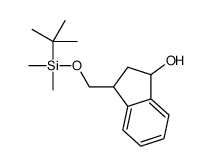 3-({[Dimethyl(2-methyl-2-propanyl)silyl]oxy}methyl)-1-indanol结构式