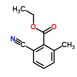 Ethyl 2-cyano-6-methylbenzoate结构式