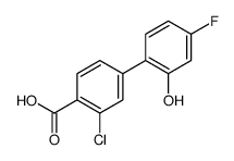 2-chloro-4-(4-fluoro-2-hydroxyphenyl)benzoic acid Structure