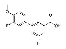 3-fluoro-5-(3-fluoro-4-methoxyphenyl)benzoic acid结构式