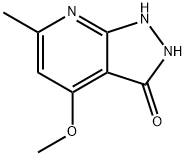 4-Methoxy-6-methyl-1,2-dihydro-pyrazolo[3,4-b]pyridin-3-one结构式
