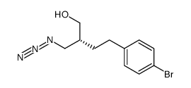(R)-(+)-β-(Azidomethyl)-4-bromobenzenebutanol Structure