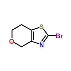 2-Bromo-6,7-dihydro-4H-pyrano[3,4-d][1,3]thiazole结构式