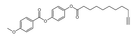 (4-undec-10-ynoyloxyphenyl) 4-methoxybenzoate结构式