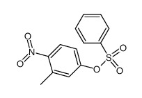 p-nitro-m-methylphenyl benzenesulfonate Structure