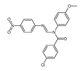 N1-(p-Chlorobenzoyl)-N1-(p-methoxyphenyl)-N2-(p-nitrophenyl)formamidine结构式