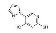 5-pyrazol-1-yl-2-sulfanylidene-1H-pyrimidin-4-one结构式