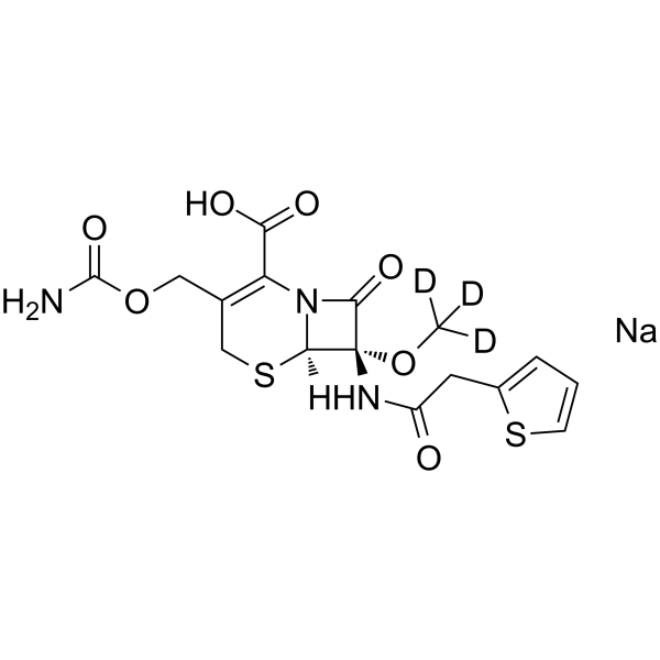 Cefoxitin-d3 sodium salt Structure