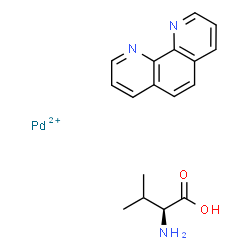1,10-phenanthroline-valine palladium(II) structure
