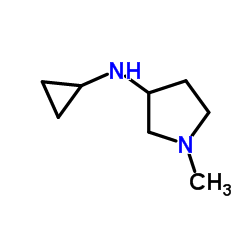 N-Cyclopropyl-1-methyl-3-pyrrolidinamine结构式