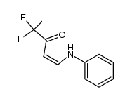 3-OXO-1-(PHENYLAMINO)-4,4,4-TRIFLUOROBUT-1-ENE Structure