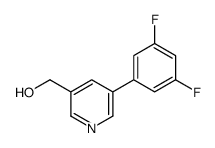 [5-(3,5-difluorophenyl)pyridin-3-yl]methanol结构式