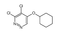 3,4-dichloro-5-cyclohexyloxypyridazine结构式
