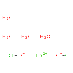 Calcium hypochlorite tetrahydrate, reagent (crystals) structure