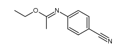 Ethyl N-(p-cyanophenyl)acetimidate Structure