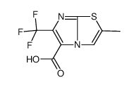 2-methyl-6-(trifluoromethyl)imidazo[2,1-b][1,3]thiazole-5-carboxylic acid Structure